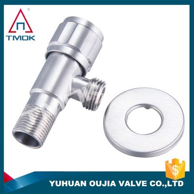 bathroomfittingstainless steel angle valve 1/2&quot;*3/4&quot; 316/304 control valve for hot garden cock water toilet plumbing 90