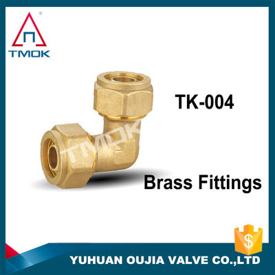 Double Union Ferrule Female 90 Degree Elbow Brass Coupling Fittings