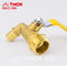 Low Pressure 3/4 Inch brass bib tap For Hot Water 0-80 ℃ Nature Brass Color