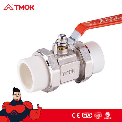 Red Handle Forged Ppr Double Union Ball Valves For Water Gas Oil